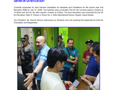 2nd Semester 2026 – General Orientation